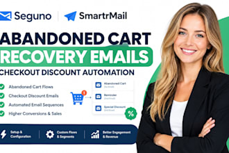 seguno smartrmail abandonded cart recovery emails checkout discount automation