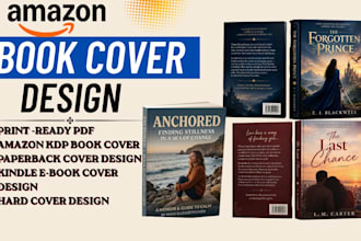 do book cover design, kindle paper back ,amazon kdp book cover design