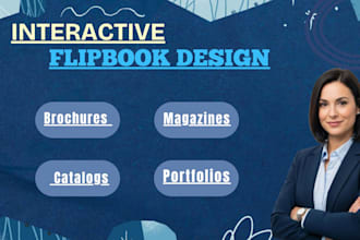 design a professional interactive flipbook
