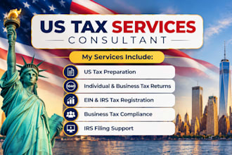 prepare US tax filling, US tax filing, US tax returns, llc for business and tax