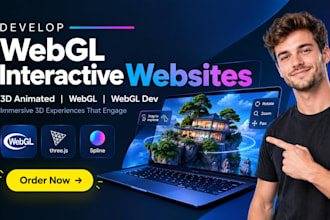 develop webgl interactive website 3d animated webgl website webgl website dev