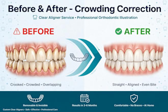 design 3dclear aligner treatment plan with setup and staging