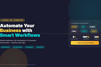 setup airtable database n8n ai workflow automation crm expert client portal form