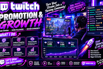 promote your twitch livestream to get more viewers followers and channel growth