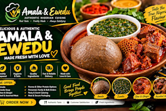 freshly prepared amala and ewedu made with quality ingredients