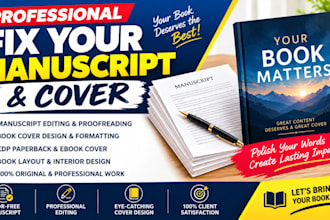 fix your cover and manuscript that was rejected by amazon, ingrampark and lulu