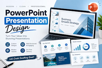 design professional powerpoint presentations and canva slides