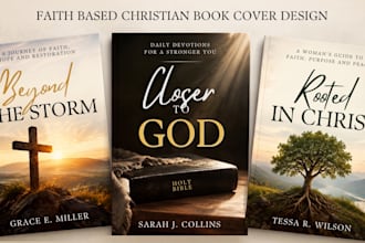 design faith based christian book cover design kindle ebook cover design KDP