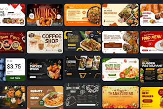 design food menu, restaurant menu design, digital menu board, cafe menu design