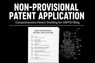 draft a comprehensive non provisional patent application for uspto filing