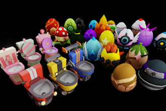 create 3d props and game assets for your game or roblox