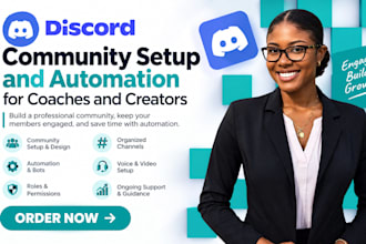discord community setup and automation for creators and coaches