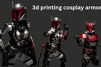 create 3d printing cosplay armor creation 3d helmet anime cosplay mask