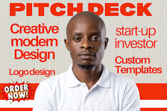 create high convert investor pitch deck design power point presentation