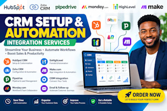 setup hubspot CRM automation zoho and CRM integration