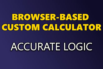 build a custom browser based calculator for your website
