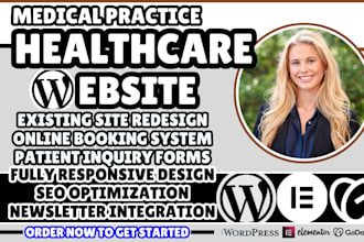 medical practice website, medical clinic website, doctor, healthcare website