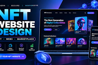 design nft website do nft marketplace nft landing page