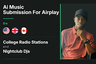 rotate ai music on 600 USA UK canada college radio stations and nightclub djs