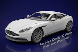 do 3d product modeling, 3d product rendering and 3d mockups in blender