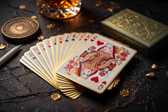 design custom playing cards, card game and deck artwork
