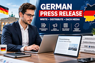 do german press release writing and distribution on top german news sites