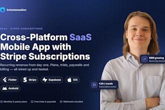 build a cross platform saas mobile app with stripe