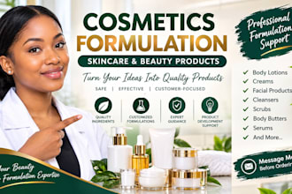 formulate cosmetics and skincare products professionally