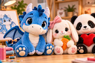 do custom plush toy personalized plush doll handmade stuffed animal design