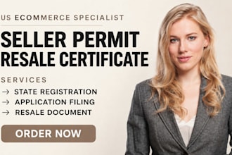 obtain your US seller permit and resale certificate for ecommerce