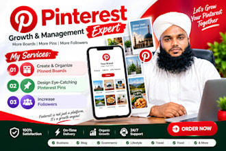design pins, create boards and grow pinterest