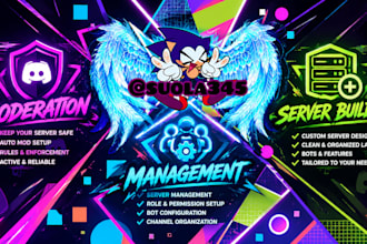 make discord servers, moderation or management