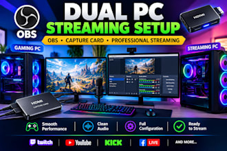 set up dual PC streaming with obs and capture card