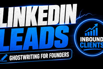 be your linkedin ghostwriter for posts that bring inbound leads