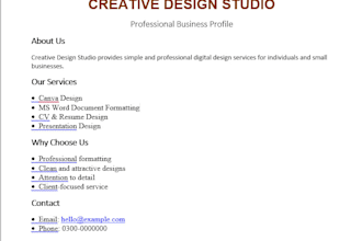 do professional ms word document formatting