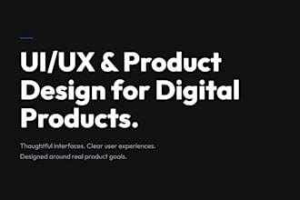 design UI UX for web apps and saas products