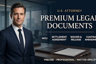 draft a custom debt settlement and mutual release contract