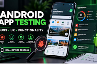 test your android app for bugs and usability