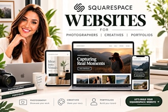 create squarespace landing pages sales pages and business website designs