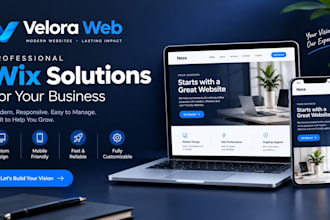 build wix website design, wix website redesign or wix business website design