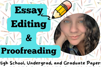 provide editing and advice for your essay