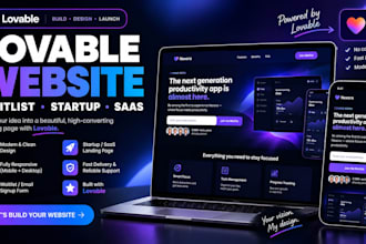 build a responsive waitlist landing page in lovable