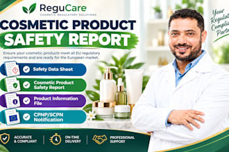 prepare cosmetics productes safety reportes for your product