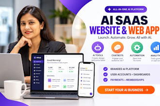 build ai web app,ai saas website, ai chatbot platform and software development