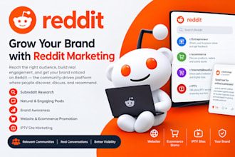 promote your brand website ecommerce store iptv site via reddit marketing