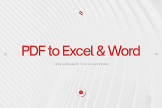 do professional PDF to excel PDF to word, and file conversion