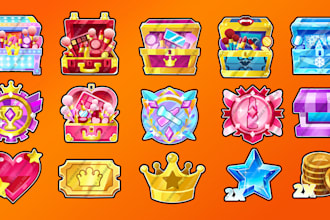 draw roblox game icons, cartoon UI for your game