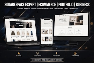 customize your squarespace website, SEO and mobile design