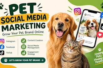 manage social media marketing for your pet business and brand