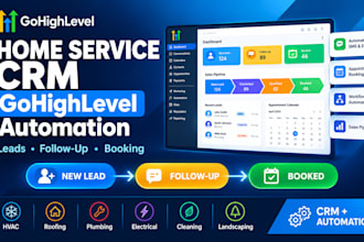 build gohighlevel CRM automation for home service businesses